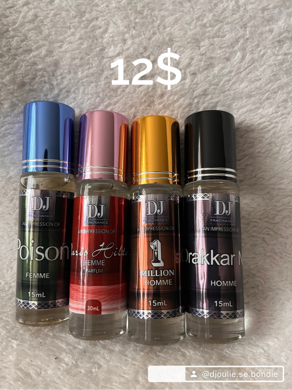 15ml Roller Bottles - Blue, Pink, Gold, Black